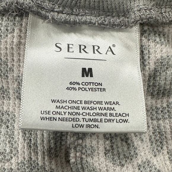 Serra Medium Cotton Polyester Gray Pink Cheetah Leopard Print 2 Piece Pajamas - Picture 8 of 9